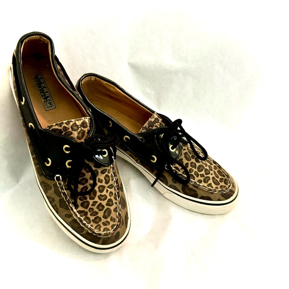 Sperry Top=Slider Leopard Shoes - Picture 10 of 16